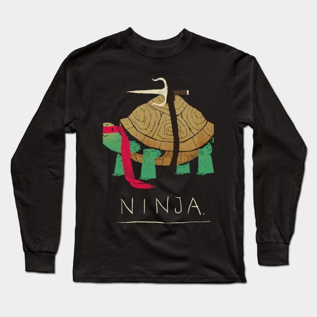 ninja - red Long Sleeve T-Shirt by Louisros